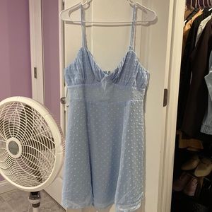 Baby blue dress